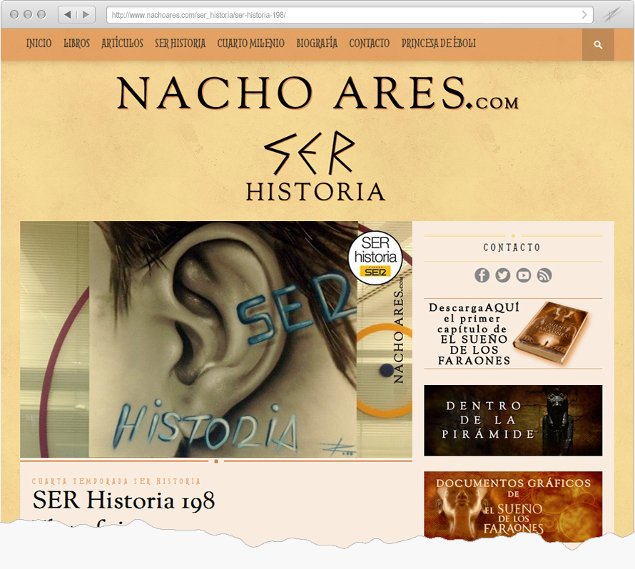 SER HISTORIA, Nacho Ares