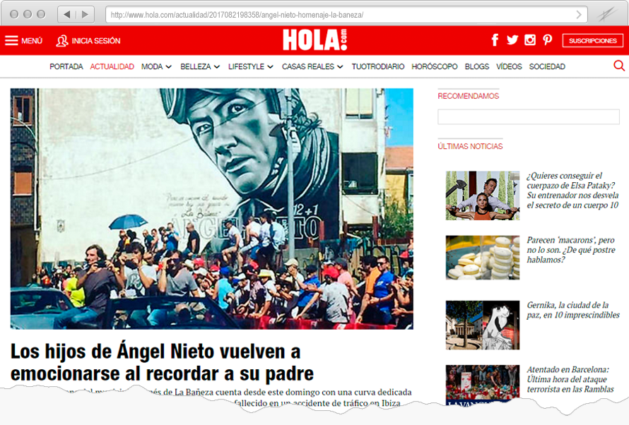 Tributo a Ángel Nieto en La Bañeza